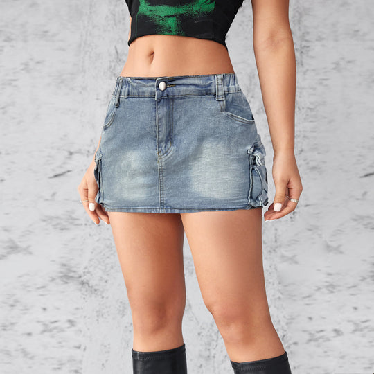 Damen cropped Top mit auffälligem grafischem Muster und tailliertem Schnitt EB