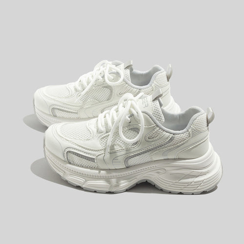 Damen Sportliche Sneakers mit atmungsaktiver Mesh-Oberfläche und gepolsterter Sohlenstruktur EB