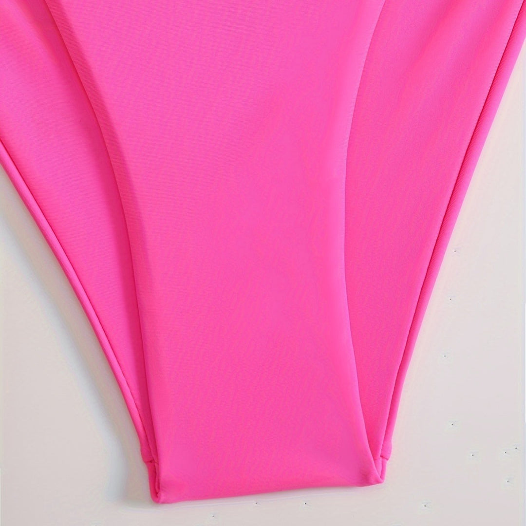 Damen Triangel-Bikini mit modischen Kettenakzenten EB