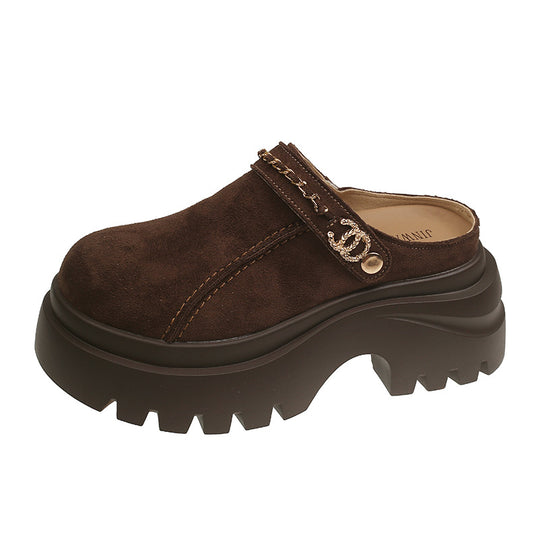 Damen Clogs mit trendiger Logoplatte und rutschsicherer Sohle EB