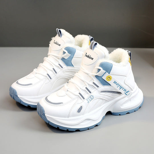 Damen gefütterte Winter-Sneaker mit rutschfester Sohle und atmungsaktivem Obermaterial EB