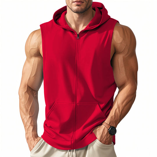 Herren ärmelloses Kapuzenshirt aus atmungsaktivem Material EB