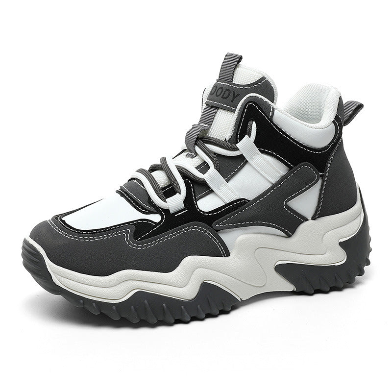 Damen Sportliche Chunky Sneakers mit dämpfender Sohle und atmungsaktivem Obermaterial EB