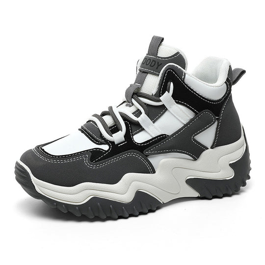Damen Sportliche Chunky Sneakers mit dämpfender Sohle und atmungsaktivem Obermaterial EB