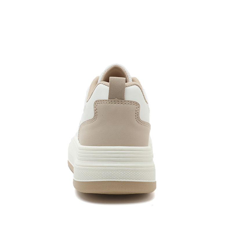 Damen sportliche Plateau-Sneaker mit atmungsaktivem Mesh-Obermaterial und dämpfender Sohle EB