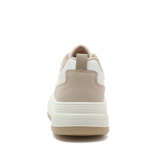 Damen sportliche Plateau-Sneaker mit atmungsaktivem Mesh-Obermaterial und dämpfender Sohle EB