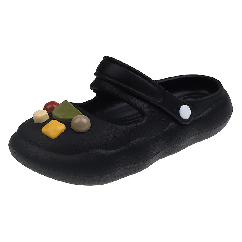 Damen Verspielt und bequeme Sandalen mit verstellbarem Riemen EB