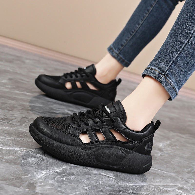 Damen Sportliche Sneakers mit atmungsaktiver Mesh-Oberfläche und dämpfender Sohle EB