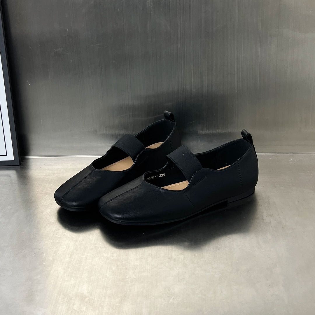 Damen Elegante Slip-On Schuhe mit modischem Riemenverschluss EB