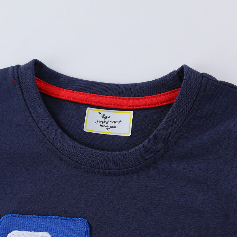 Jungen T-Shirt mit robustem Pionierfahrzeug-Applikation EB