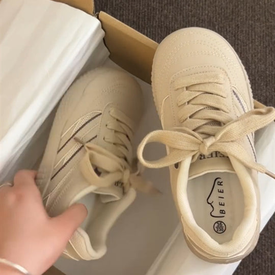Damen Leichte Freizeitsneaker mit atmungsaktiver Obermaterialstruktur und rutschfester Sohle EB