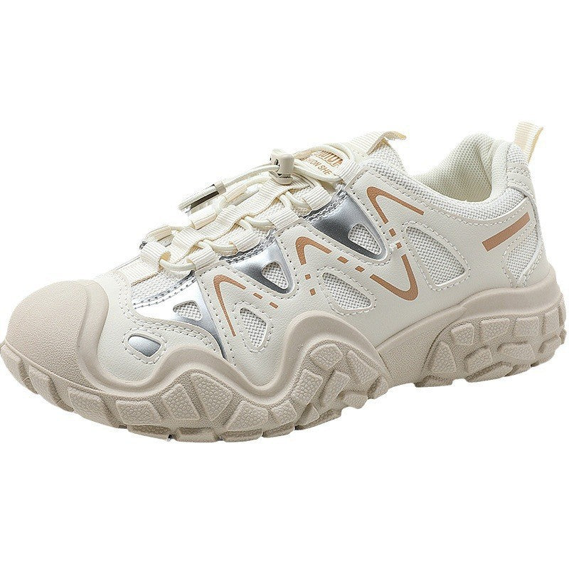 Damen sportliche Allrounder Sneakers mit atmungsaktivem Mesh-Obermaterial und rutschfester Sohle EB