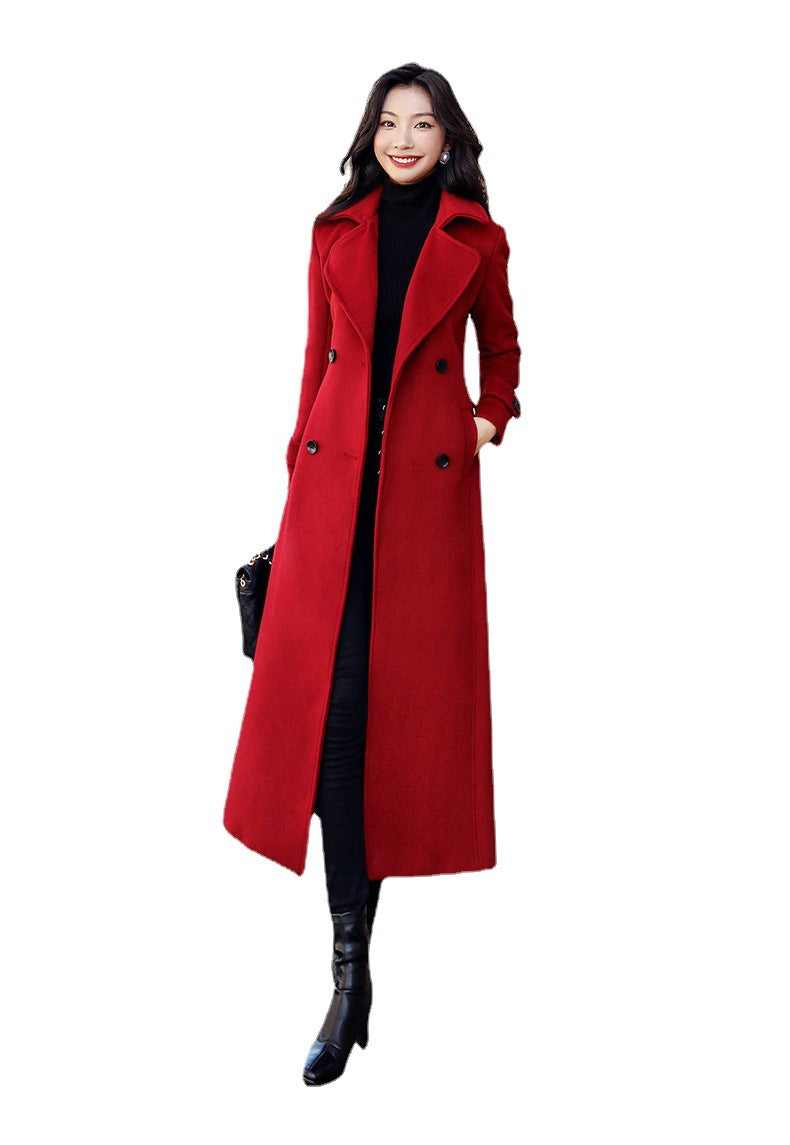 Damen eleganter Trenchcoat mit doppelter Knopfreihe und praktischem Schnitt EB