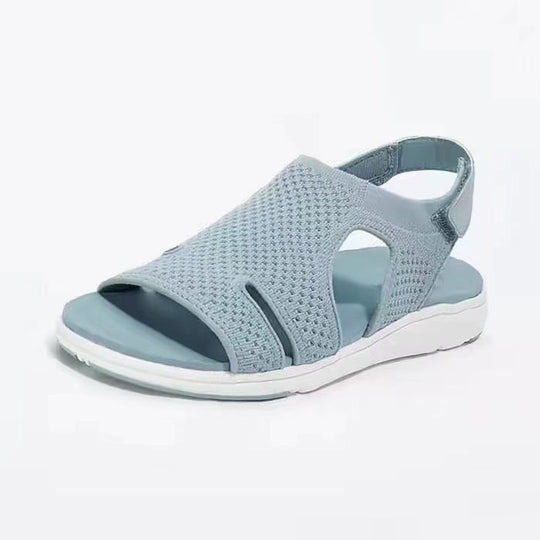 Damen atmungsaktive Sandalen mit flexiblem Riemendesign und komfortabler Sohle EB