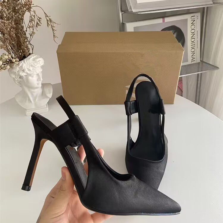 Damen Elegante Slingback-Pumps mit modischem Schnitt und hohem Absatz EB