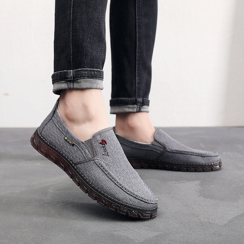 Damen bequeme Slip-On Schuhe aus atmungsaktivem Textilmaterial EB