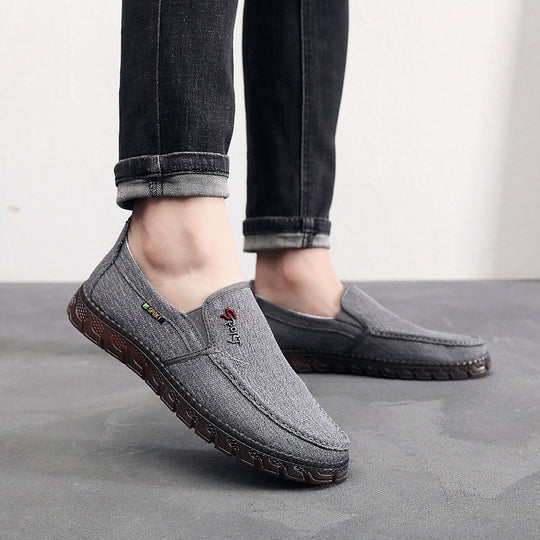 Damen bequeme Slip-On Schuhe aus atmungsaktivem Textilmaterial EB