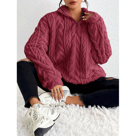 Damen Kuscheliger Kapuzenpullover EB