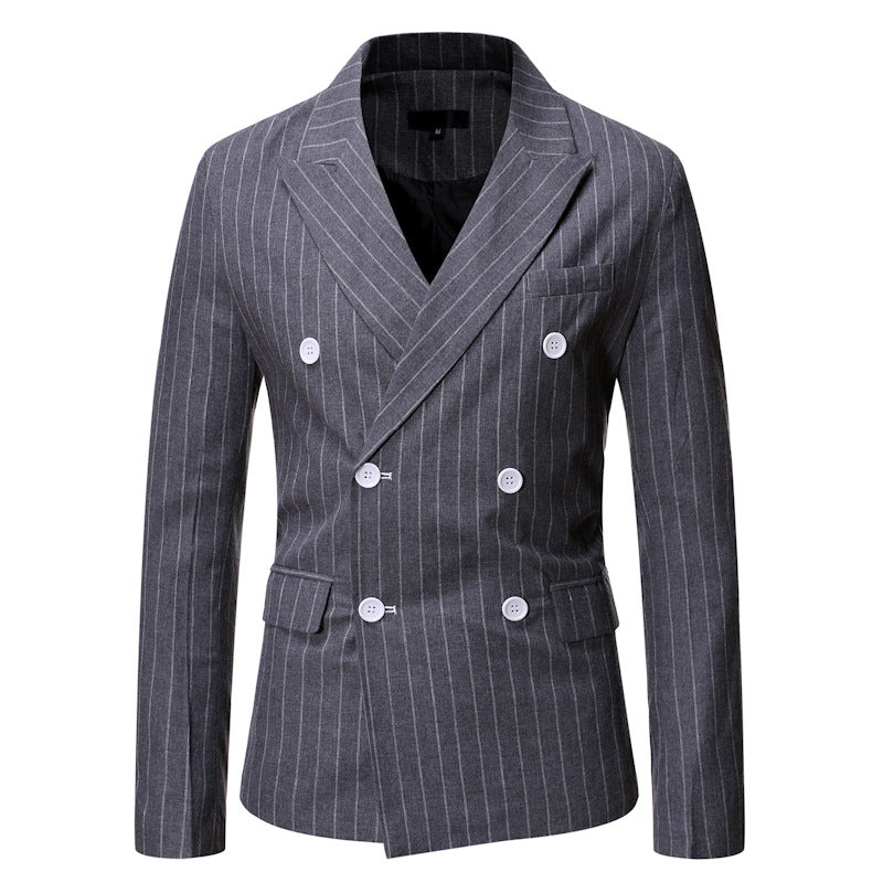 Herren elegante Doppelreiherjacke mit Nadelstreifen EB