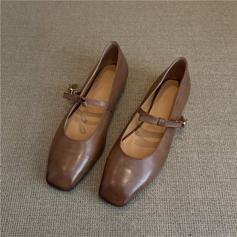Damen Mary Jane Ballerinas mit edlem Riemenverschluss und komfortabler Sohle EB