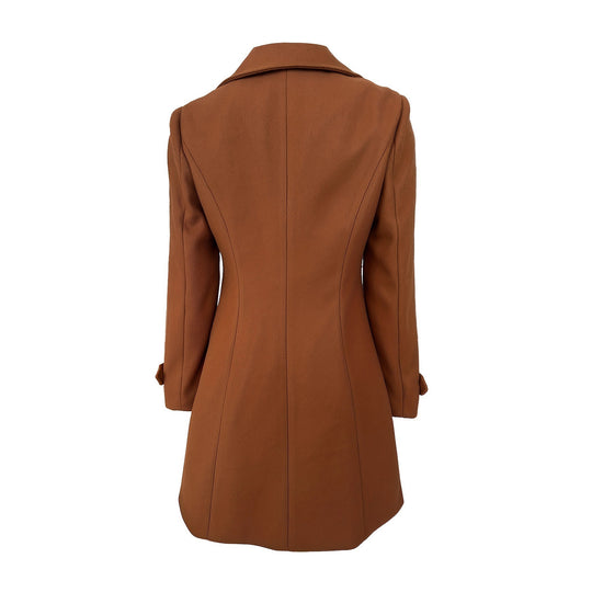 Damen Eleganter Trenchcoat mit doppelter Knopfleiste und hohem Kragen EB