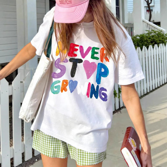 Damen T-Shirt mit kreativem motivierendem Schriftzug EB