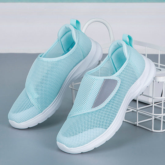 Damen Atmungsaktive Slip-On Sneakers mit rutschfester Sohle EB