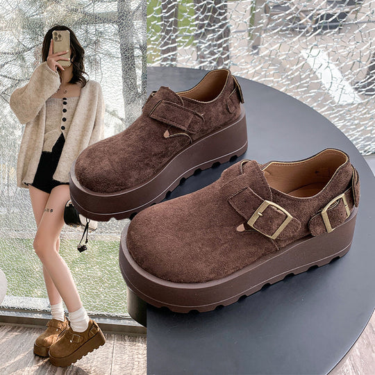 Damen Clogs mit modischem Schnallen-Design und gepolsterter Sohle EB