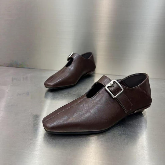 Damen elegante Slipper mit modischer Schnalle EB