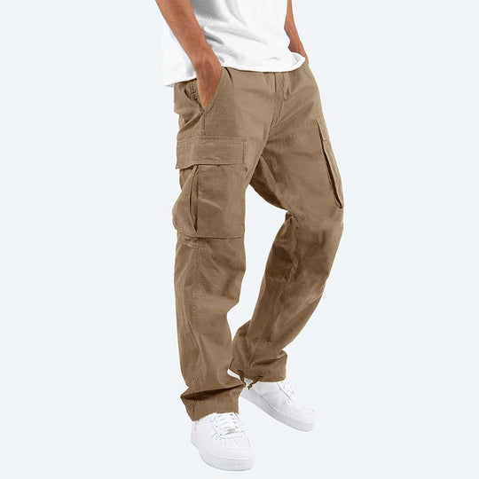 Herren Cargo-Hose mit praktischen Seitentaschen und elastischem Bund EB