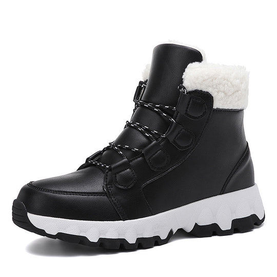 Damen Hohe Winterstiefel mit rutschfester Sohle und kuscheligem Futter EB