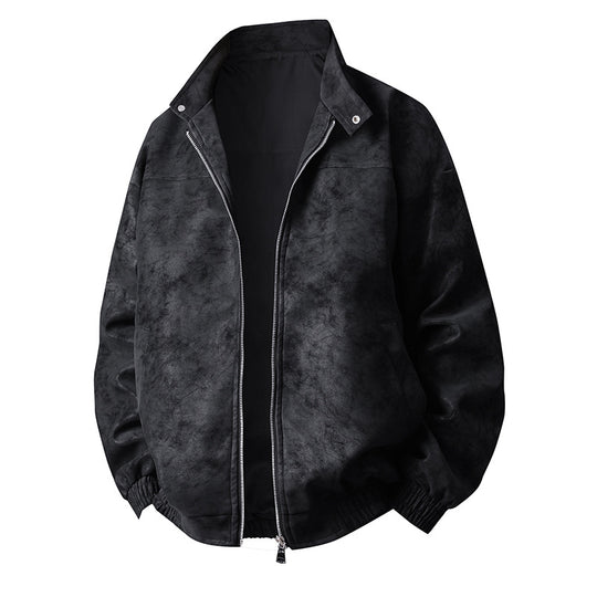 Herren modische Übergangsjacke im lässigen Stil mit praktischen Taschen EB