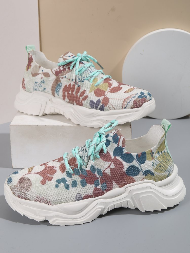 Damen Sportliche Sneakers mit atmungsaktivem Obermaterial EB