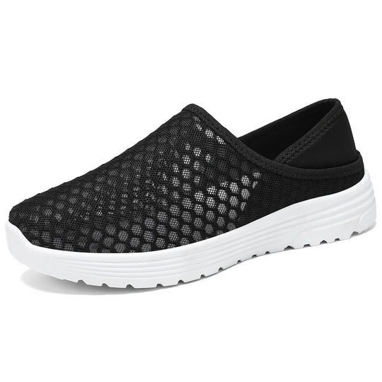 Damen nan atmungsaktive Mesh-Slip-On Clog-Sneaker mit Memory-Fußbett und dämpfender EVA-Sohle EB