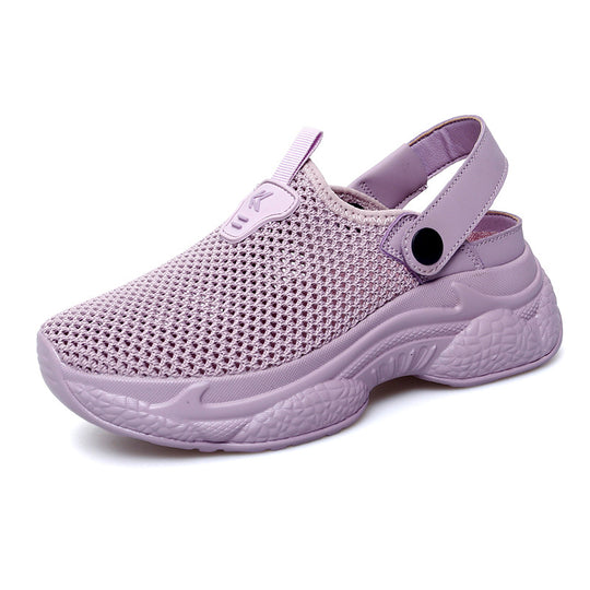 Damen Atmungsaktive Slip-On Sneakers mit elastischem Riemen EB