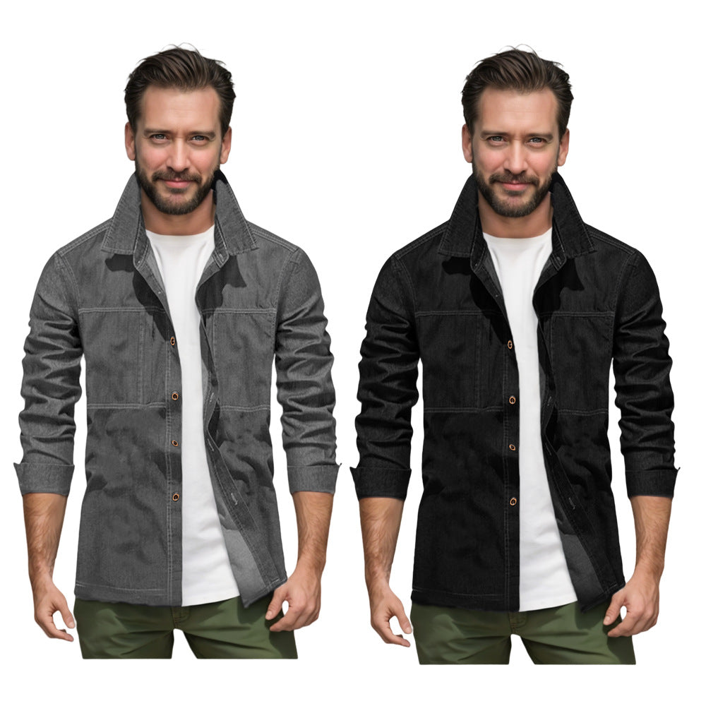 Herren lässige Utility-Jacke mit praktischen Taschen und stylischem Schnitt EB