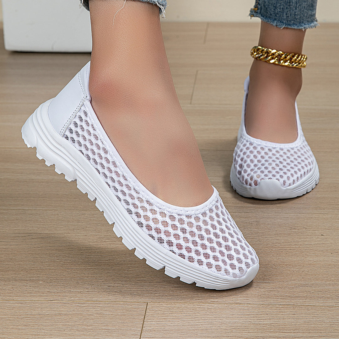 Damen Bequeme Freizeitschuhe mit atmungsaktiver Mesh-Oberfläche EB