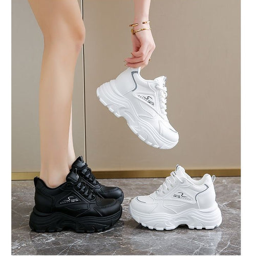 Damen Chunky Sneakers mit überdimensionaler Sohle und atmungsaktivem Material EB