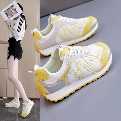Damen modische Lauf-Sneakers mit rutschfester Sohle und atmungsaktivem Obermaterial EB