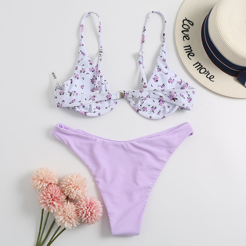 Damen Cup-Bikini-Set mit floralem Design EB