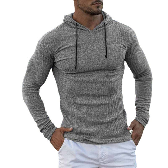 Herren Hoodie mit Rippstruktur und weitem Schnitt EB