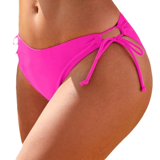 Damen Hochtailliertes Bikini-Höschen mit verstellbaren Seitenschnüren EB