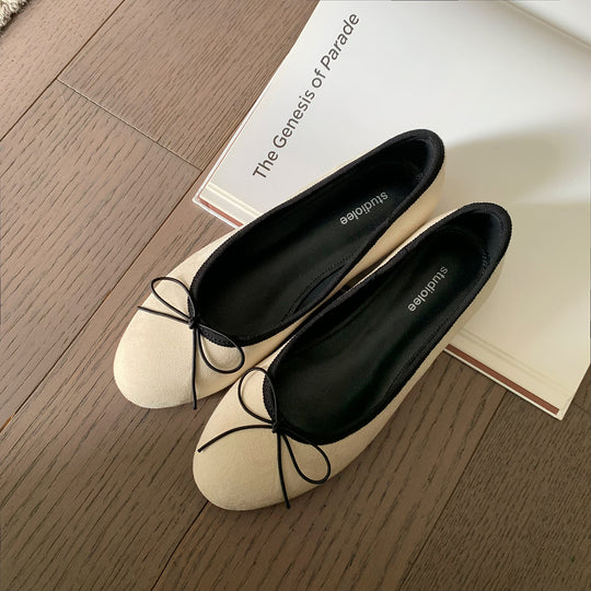 Damen Ballerina-Schuhe mit verspieltem Schleifendetail und bequemer Innensohle EB