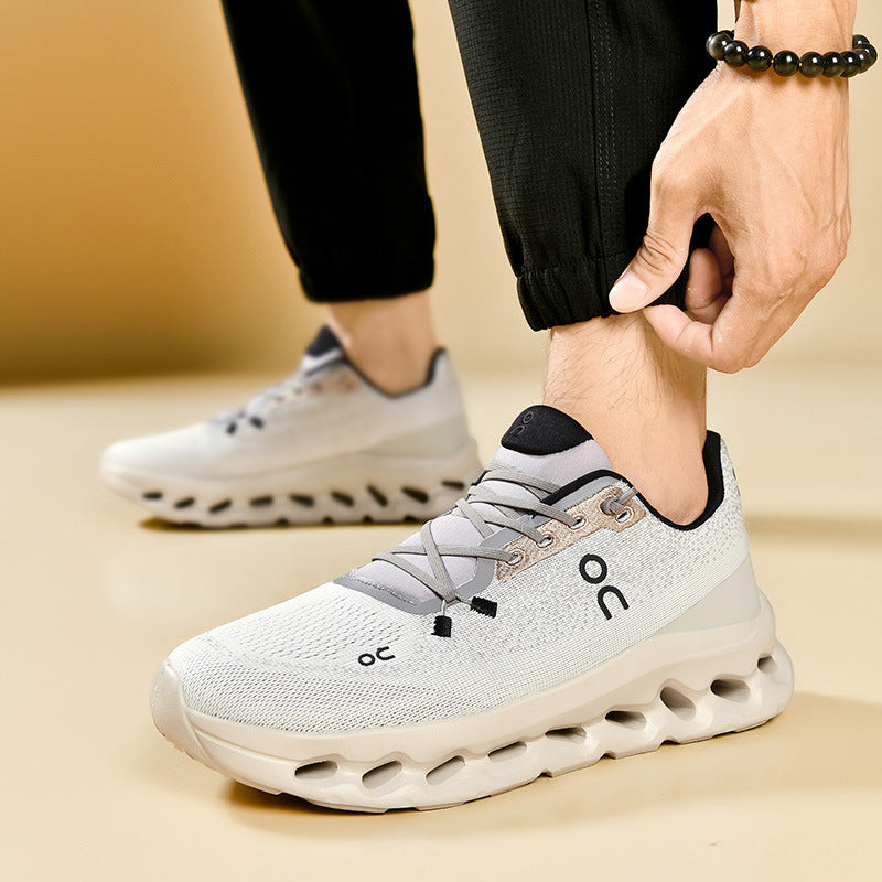 Unisex leichte Performance-Laufschuhe mit Hohlkammer-Zwischensohle und nahtlosem Strickoberteil EB