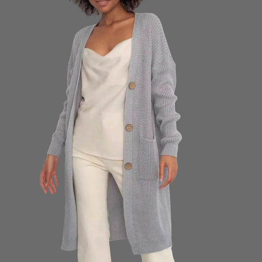 Damen Strickjacke mit hochwertigen Knöpfen EB