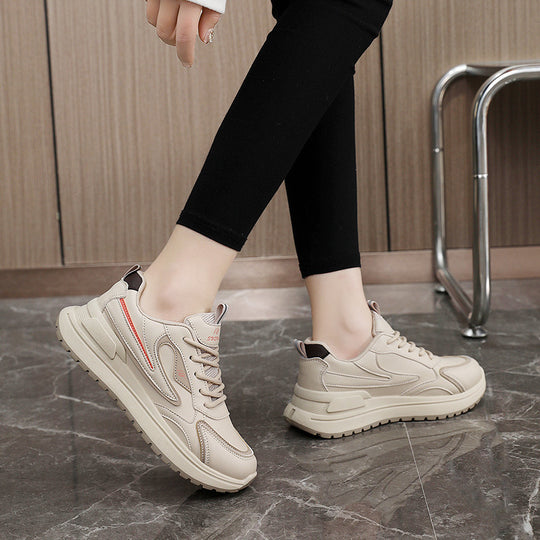 Damen sportliche Freizeitsneaker mit atmungsaktiver Mesh-Oberfläche und rutschfester Sohle EB
