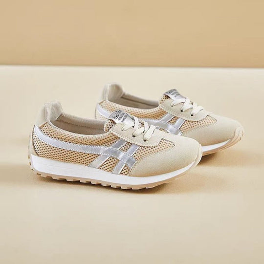 Damen Sportliche Sneakers im Retro-Stil mit atmungsaktivem Mesh-Obermaterial EB