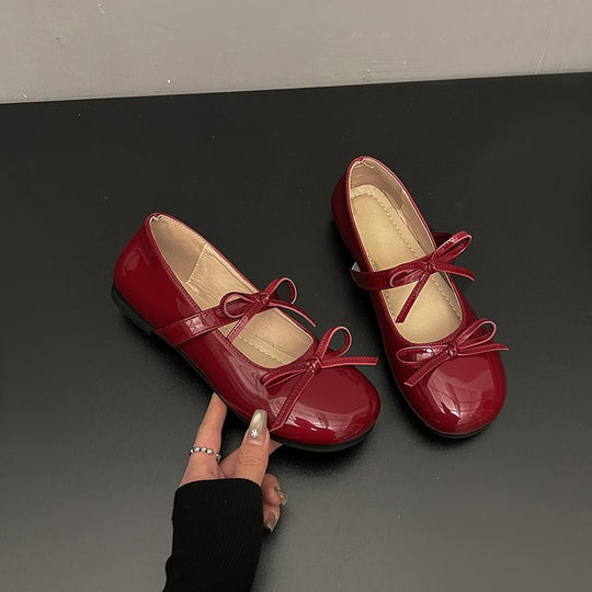 Damen Ballerinas mit modischem Schleifenakzent und bequemer Innensohle EB