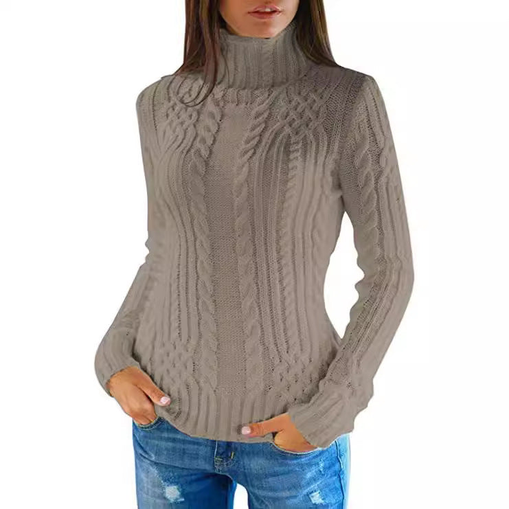 Damen Strickpullover im stylishen Kabelmuster EB