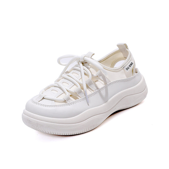 Damen Sportliche Sneakers mit elastischem Schnürsystem und gepolsterter Sohle EB